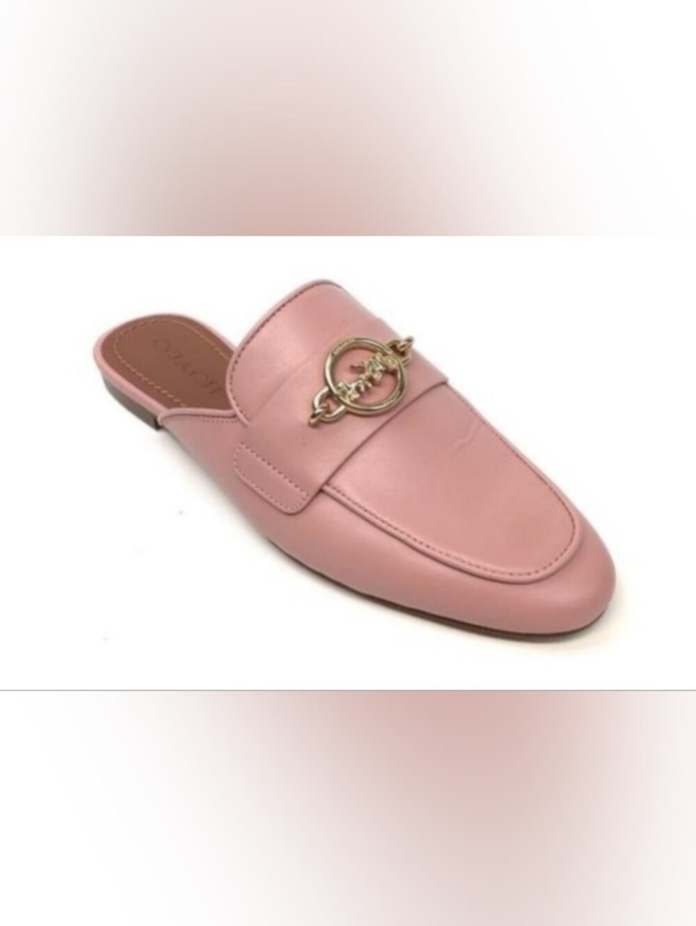EUC Coach Scotty Slide Mules Petal Nude Pink Size 9.5